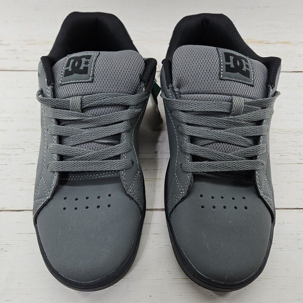 DC Shoes Gaveler Low Top Skate Sneakers Mens Size 8.5 Pewter Gray Black - Picture 2 of 10
